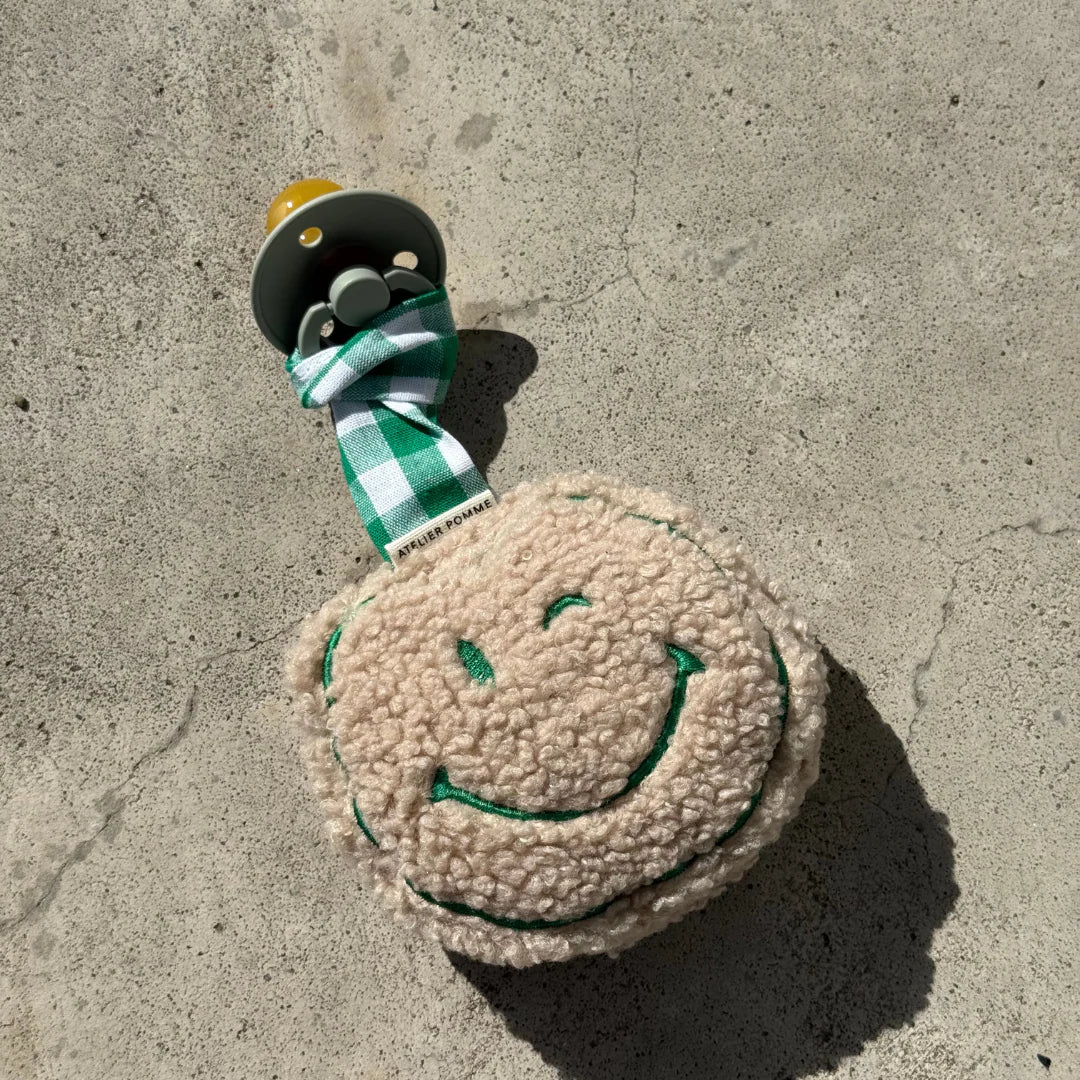 PACIFIER CLOTH POMME TEDDY | EASY EMERALD
