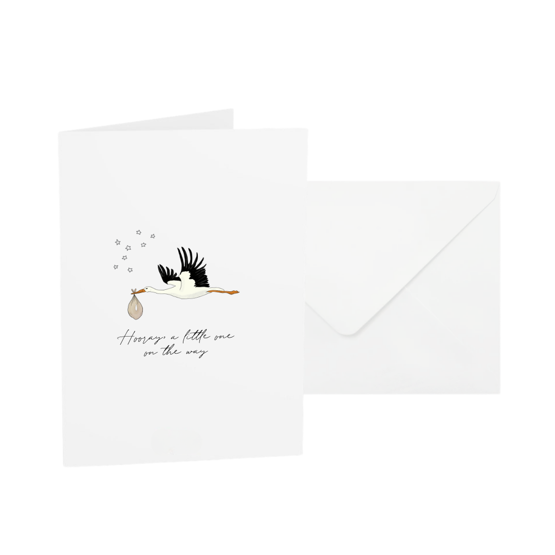 POST CARD | HOORAY, A LITTLE ONE ON THE WAY