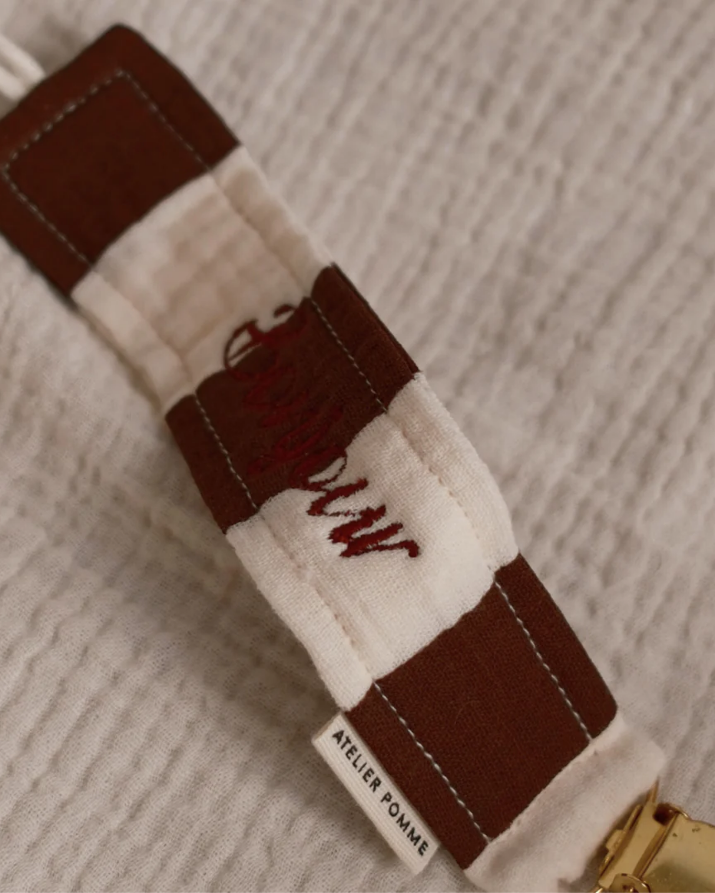 PACIFIER CORD | THE BROWN STRIPE