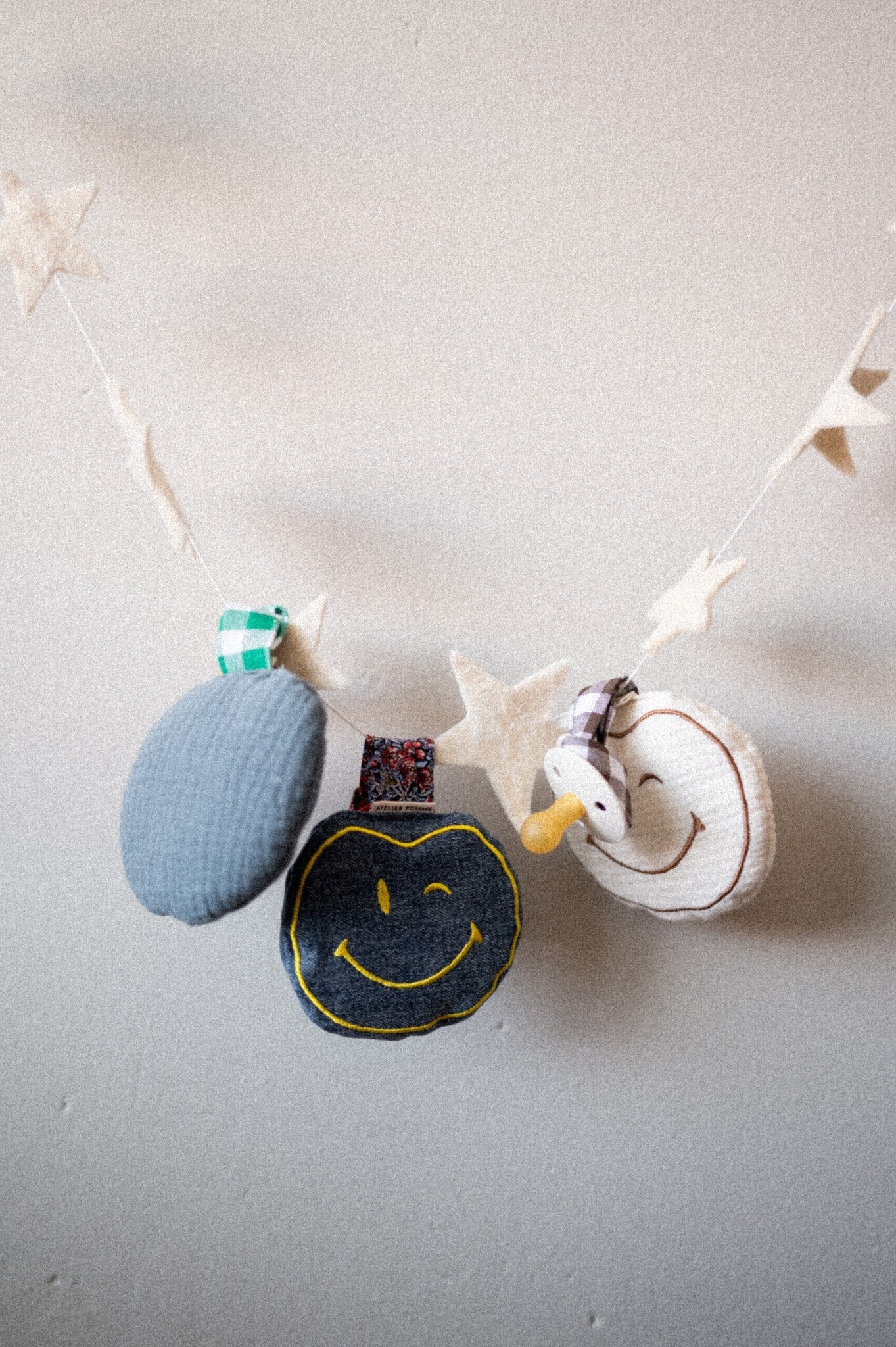 PACIFIER CLOTH - POMME - COSY WHITE