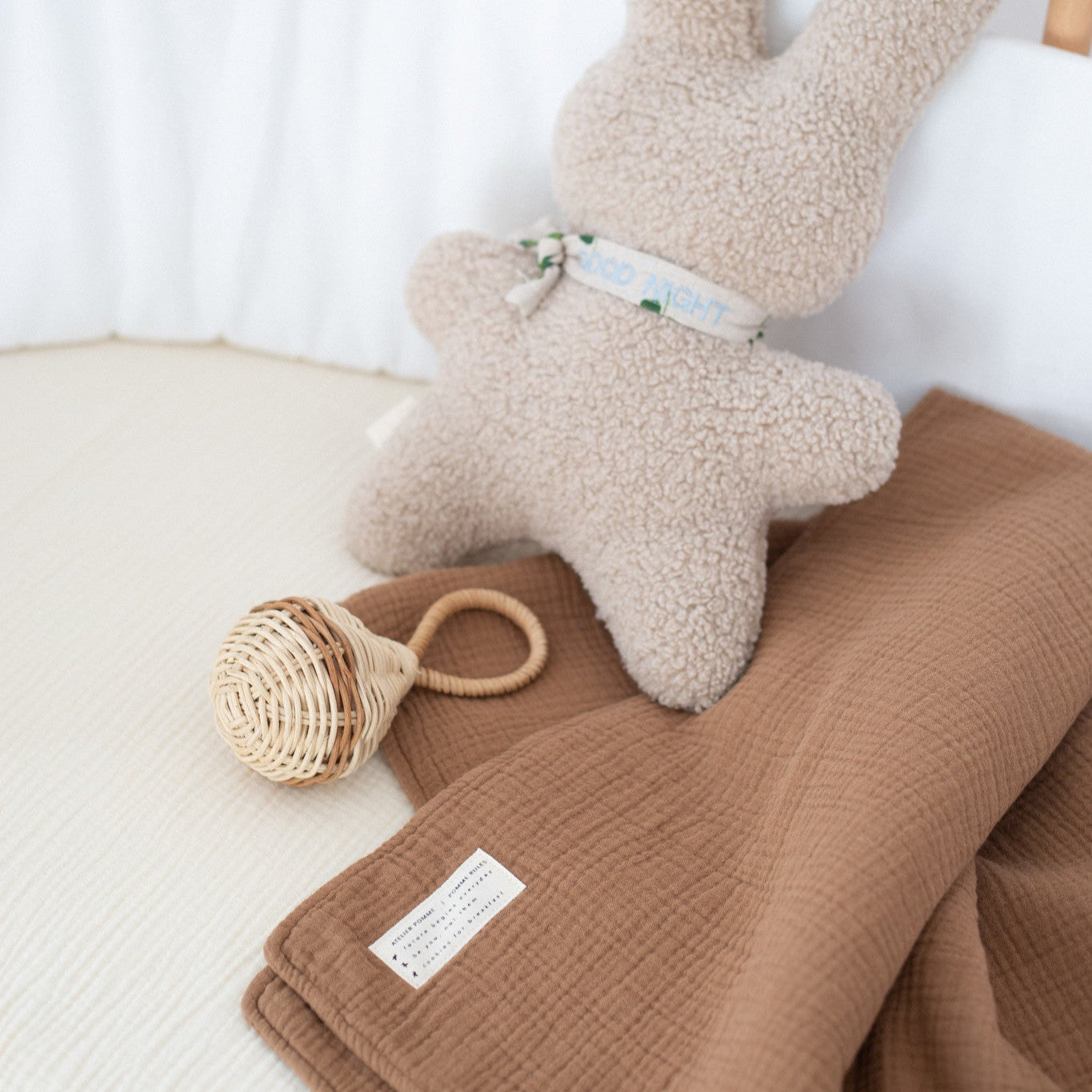 FITTED SHEET CRIB | BONJOUR BEIGE