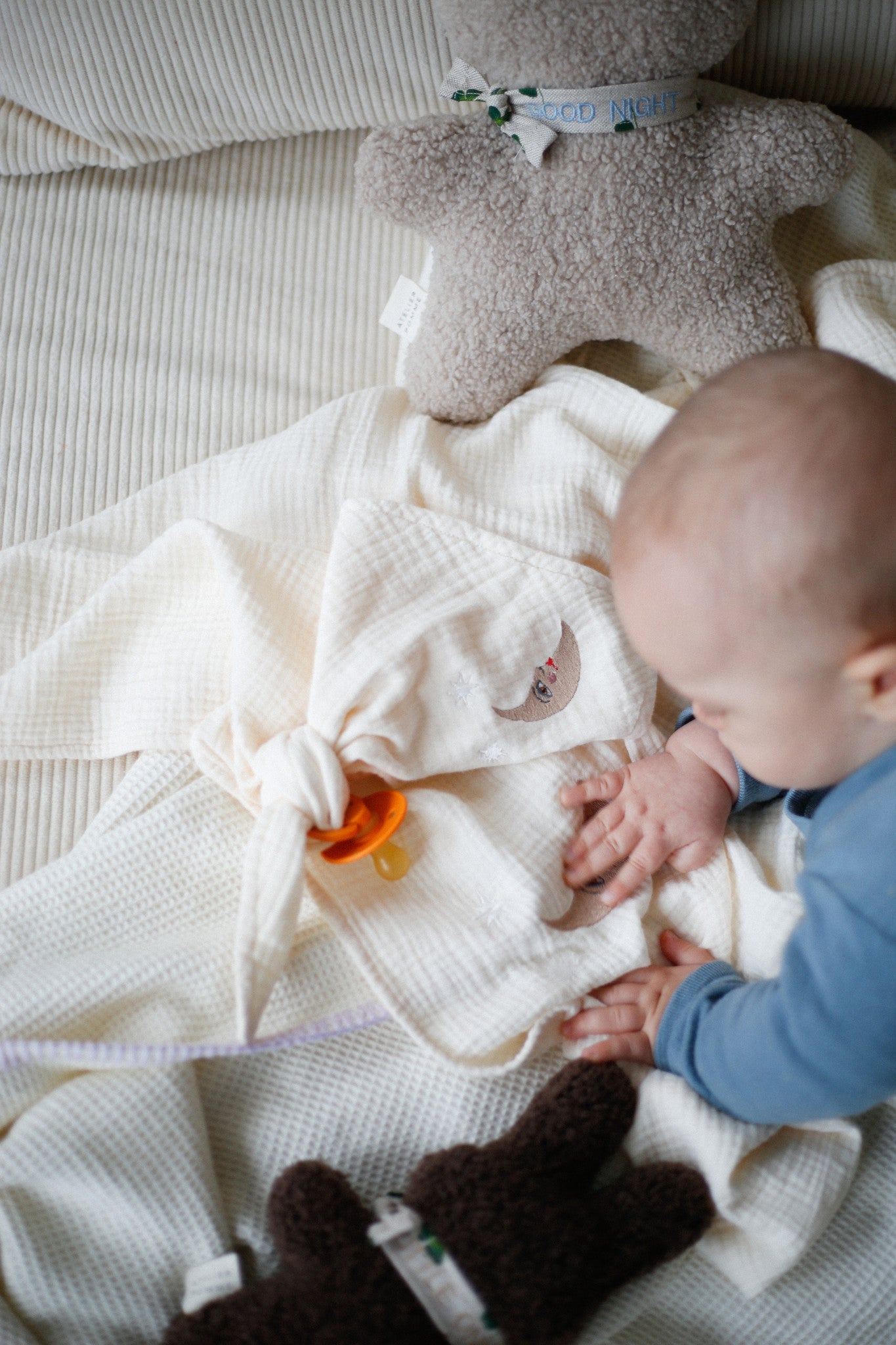 PACIFIER CLOTH - CUDDLE - COSY WHITE