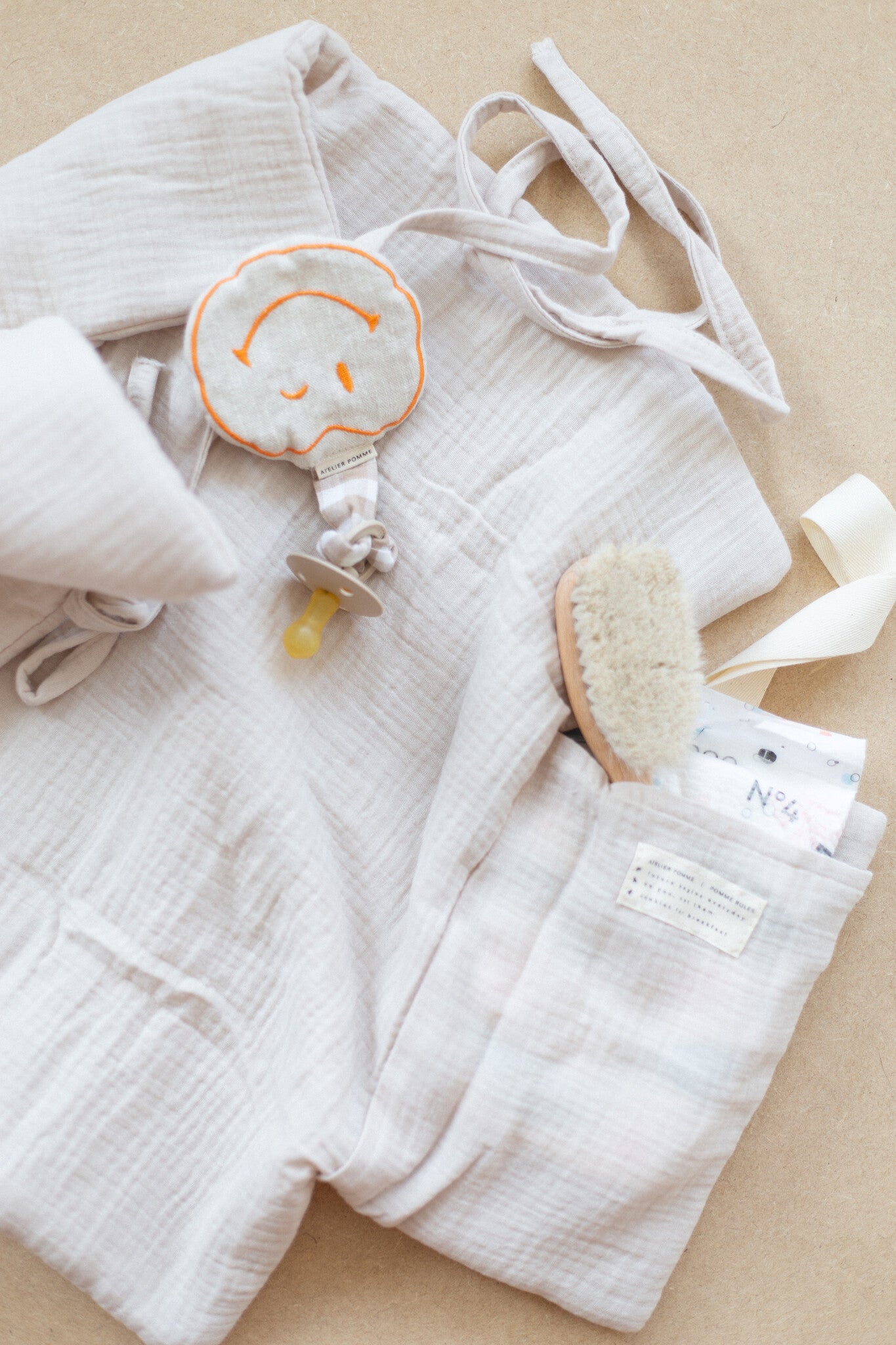 CHANGING PAD TO GO - BONJOUR BEIGE