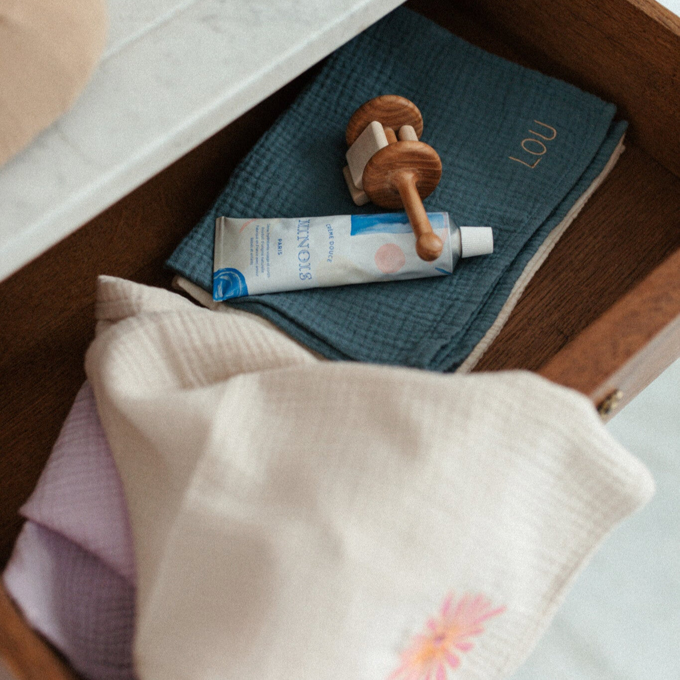 PETIT TOWEL | MISTY BLUE