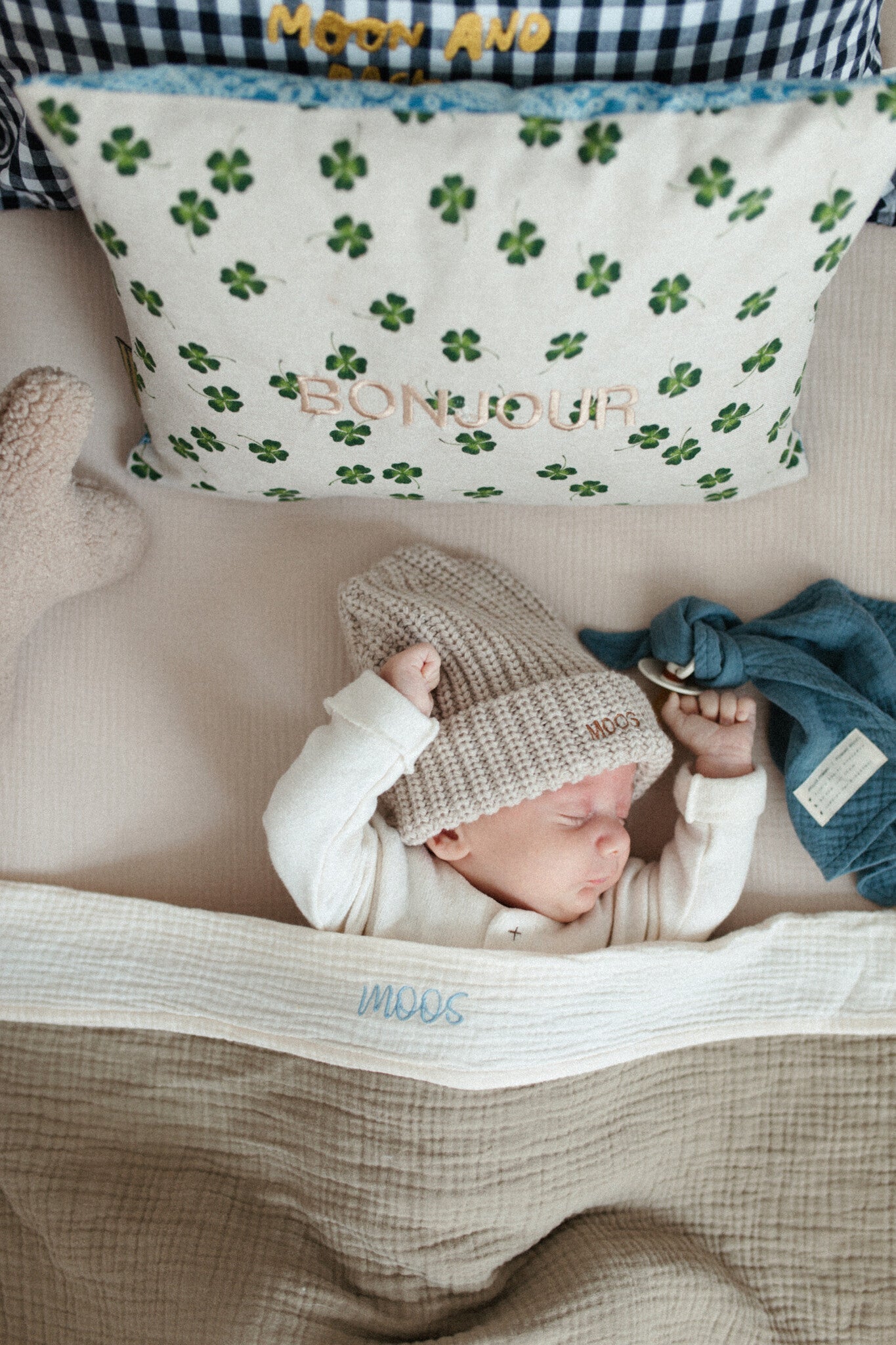 PACIFIER CLOTH - CUDDLE - MISTY BLUE