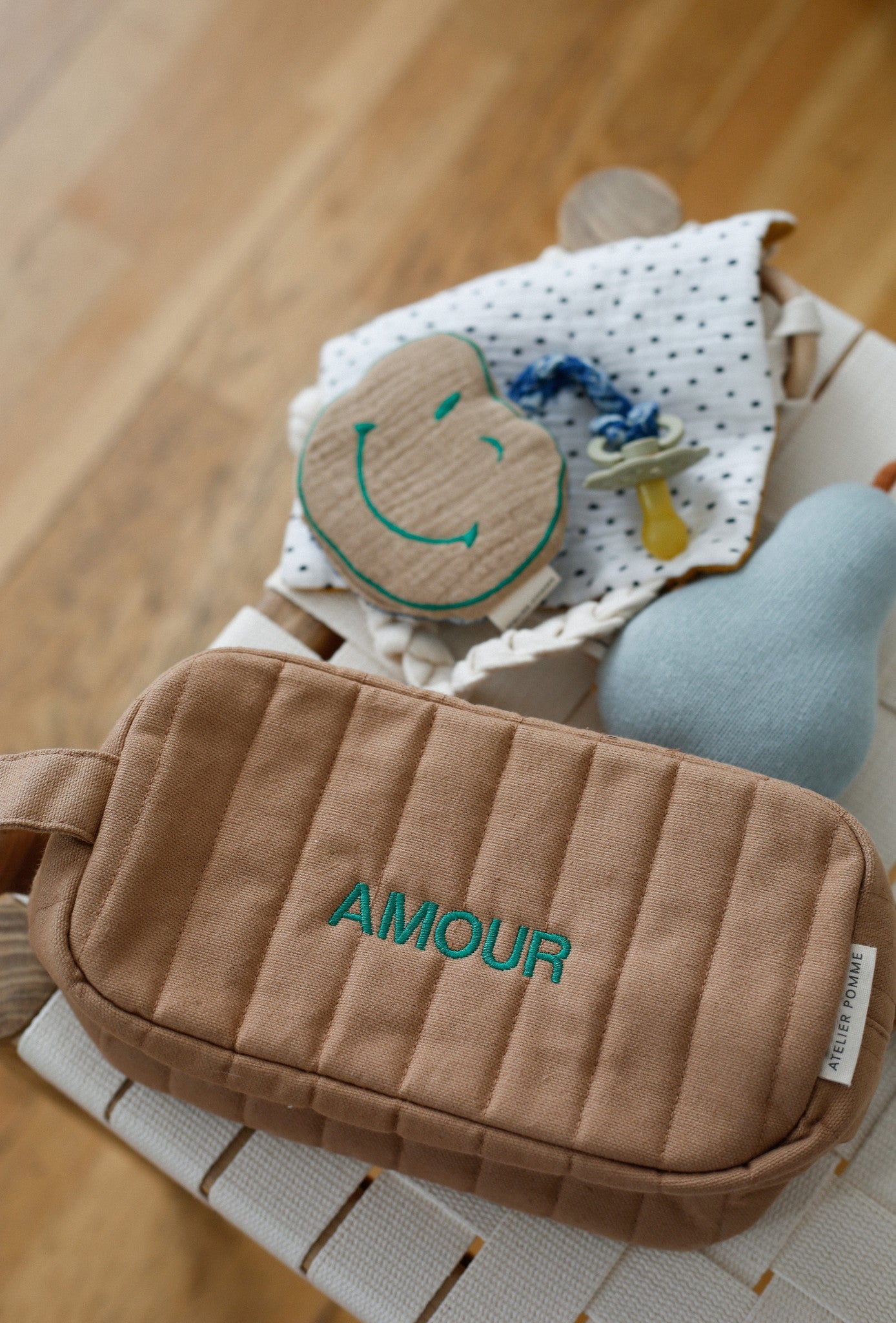 BABY ESSENTIALS POUCH | FINE BROWN