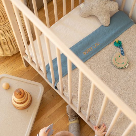 FLAT SHEET COT | MISTY BLUE