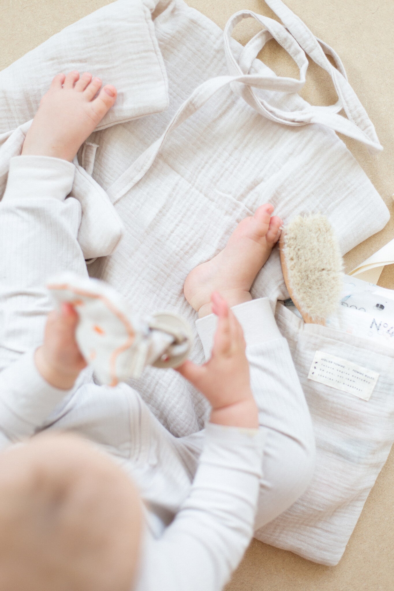 CHANGING PAD TO GO - BONJOUR BEIGE