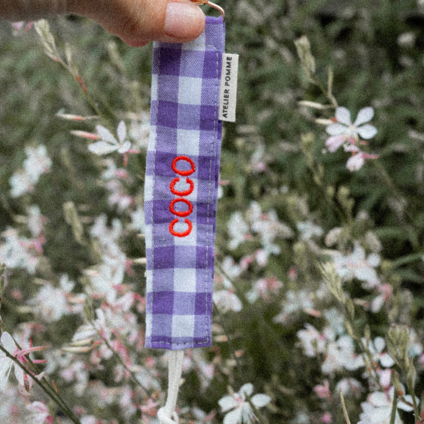 PACIFIER CORD CHECKED | PURPLE RAIN