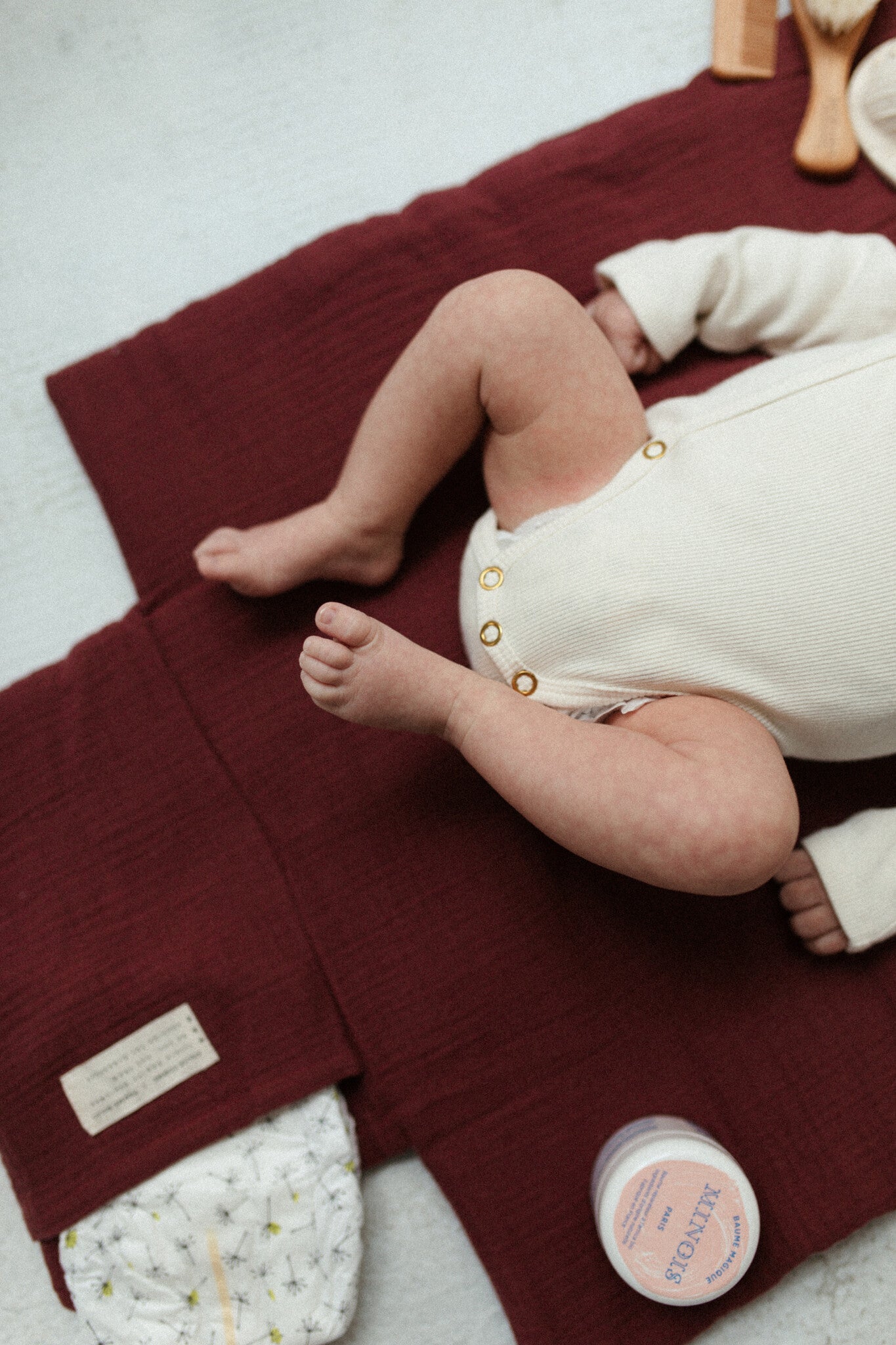 CHANGING PAD TO GO  | BURGUNDY BOO