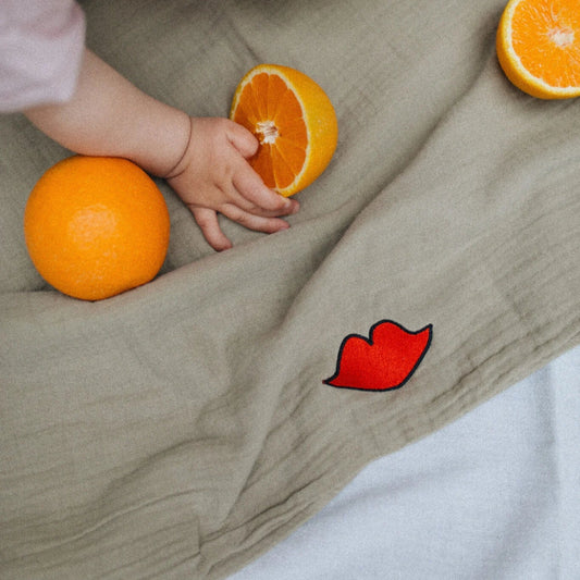 MUSLIN BLANKET CRIB | MORNING MOSS