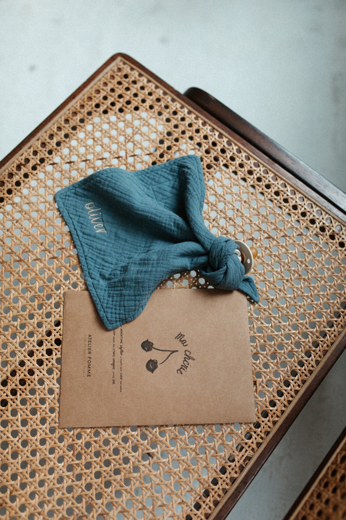 PACIFIER CLOTH - CUDDLE - MISTY BLUE