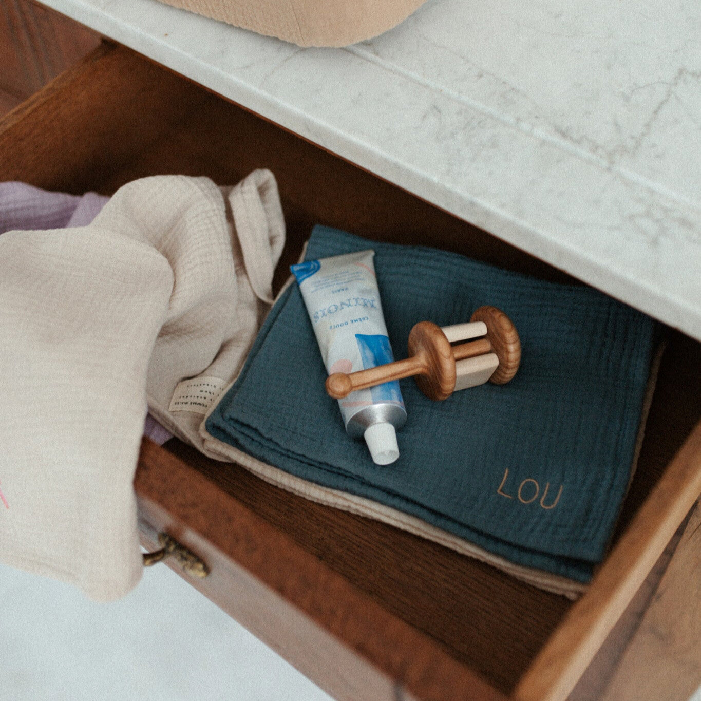 PETIT TOWEL | MISTY BLUE