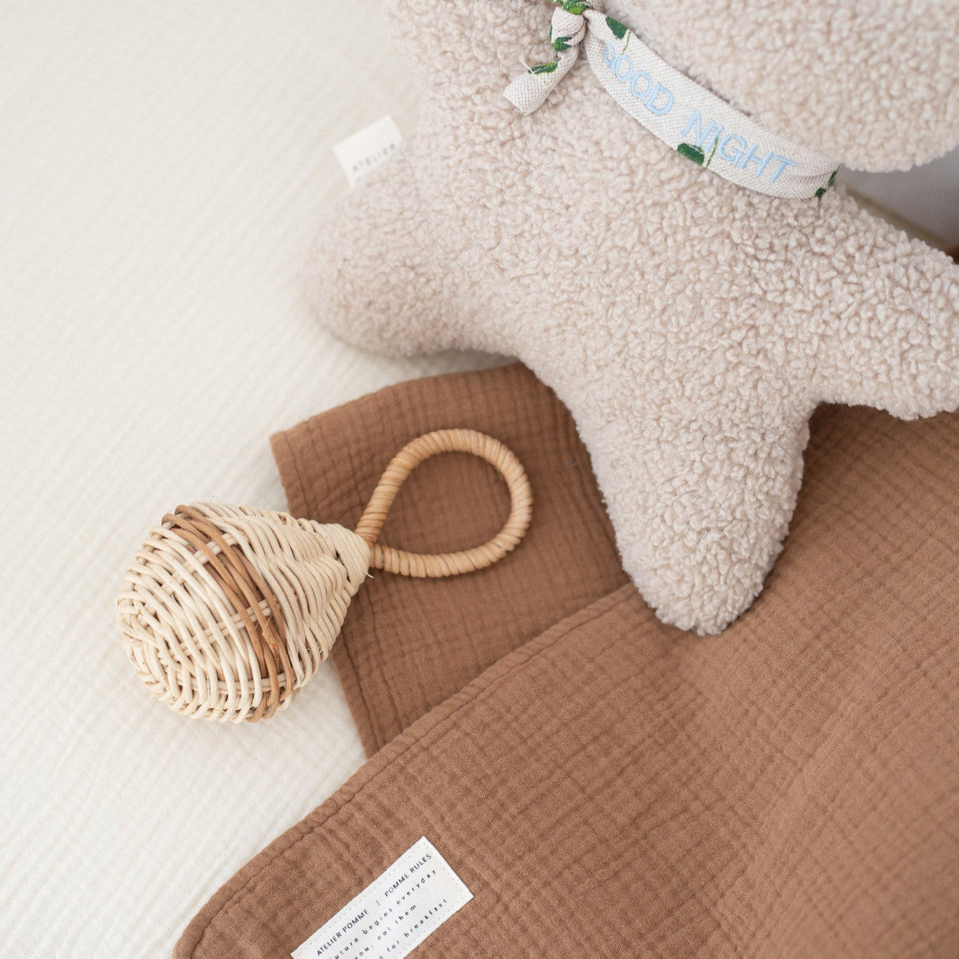 FITTED SHEET CRIB | BONJOUR BEIGE