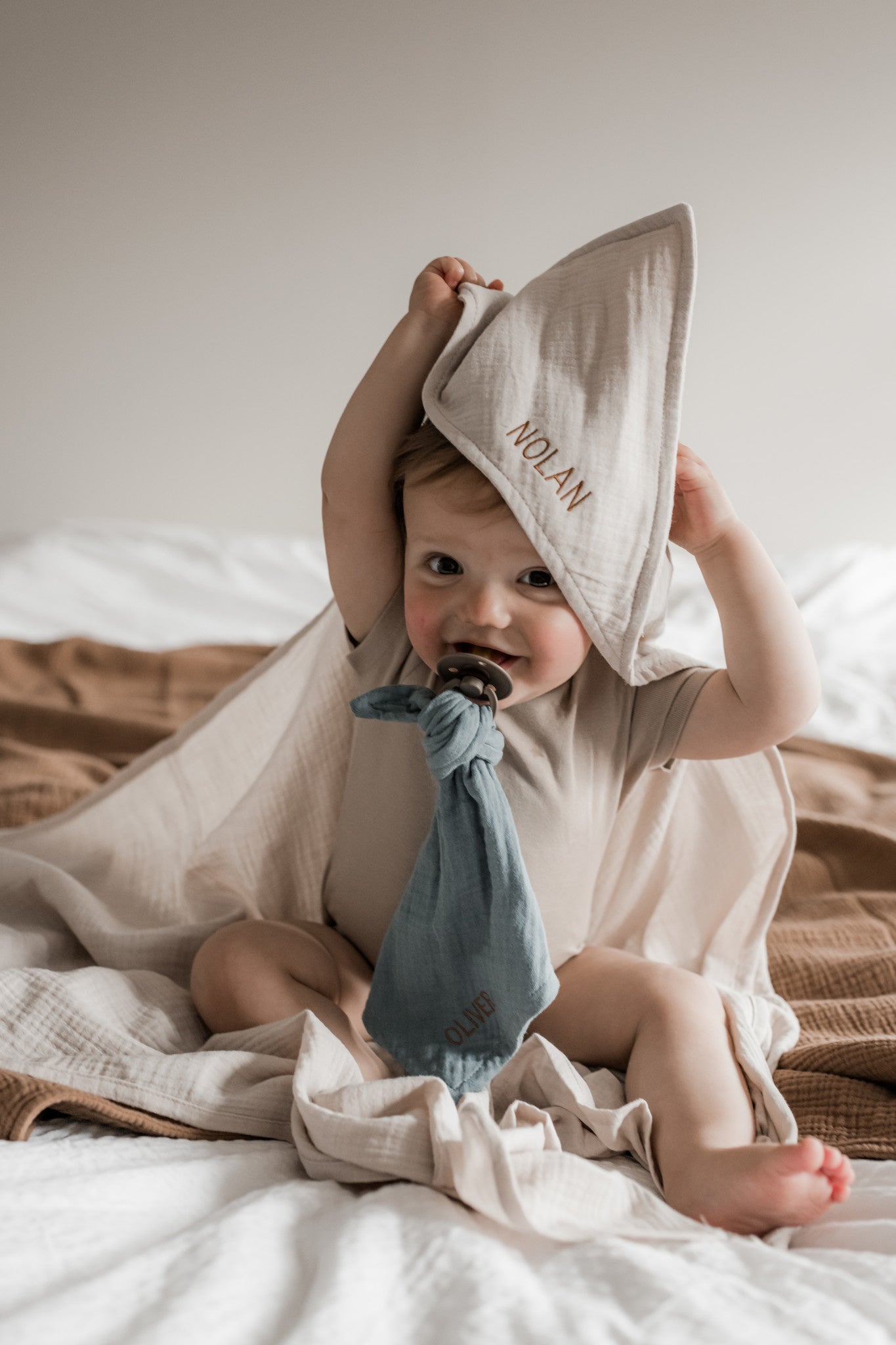 PACIFIER CLOTH - CUDDLE - MISTY BLUE