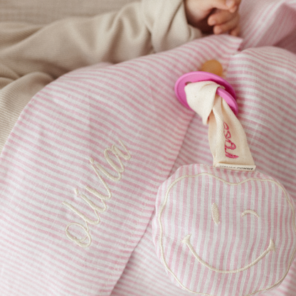 FLAT SHEET COT | LOVELY LINEN PINKY PROMISE