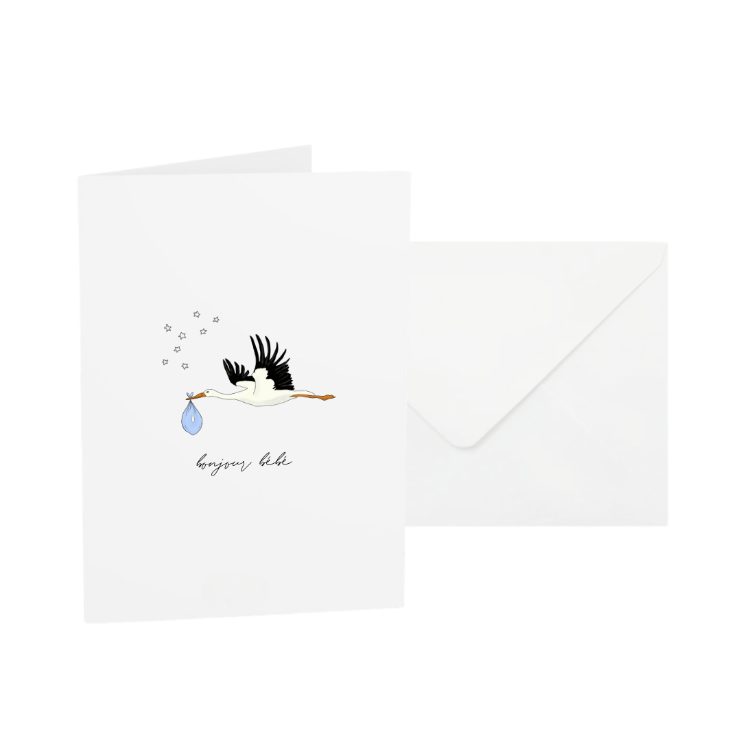 POST CARD | BONJOUR BÉBÉ BOY