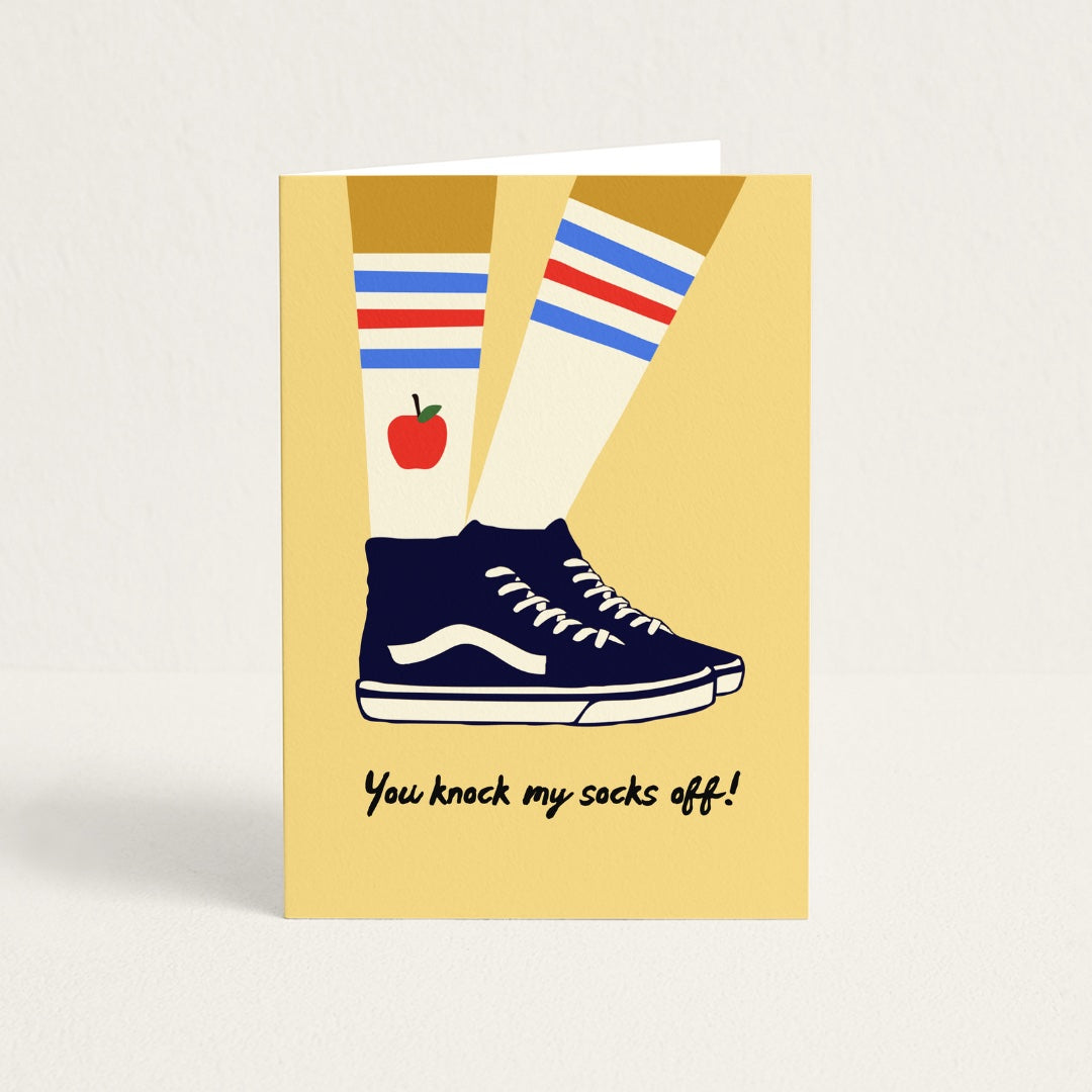 POST CARD | YOU KNOCK MY SOCKS OFF