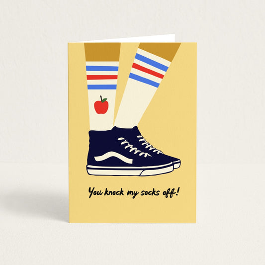POST CARD | YOU KNOCK MY SOCKS OFF