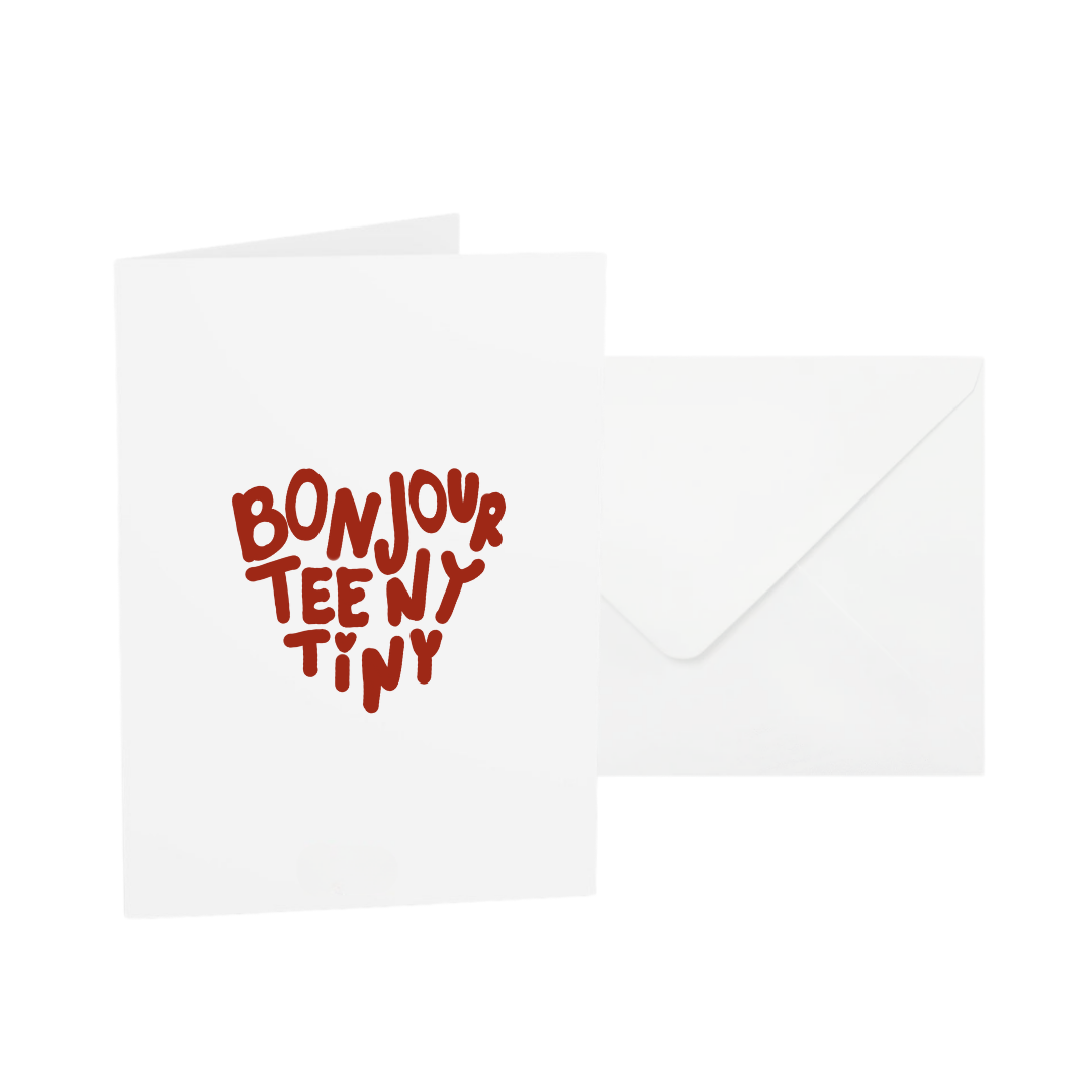 POST CARD | BONJOUR TEENY TINY