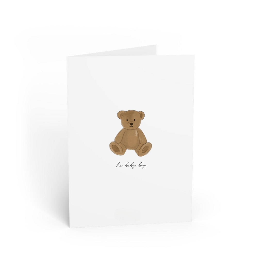 POST CARD | HI BABY BOY BEAR