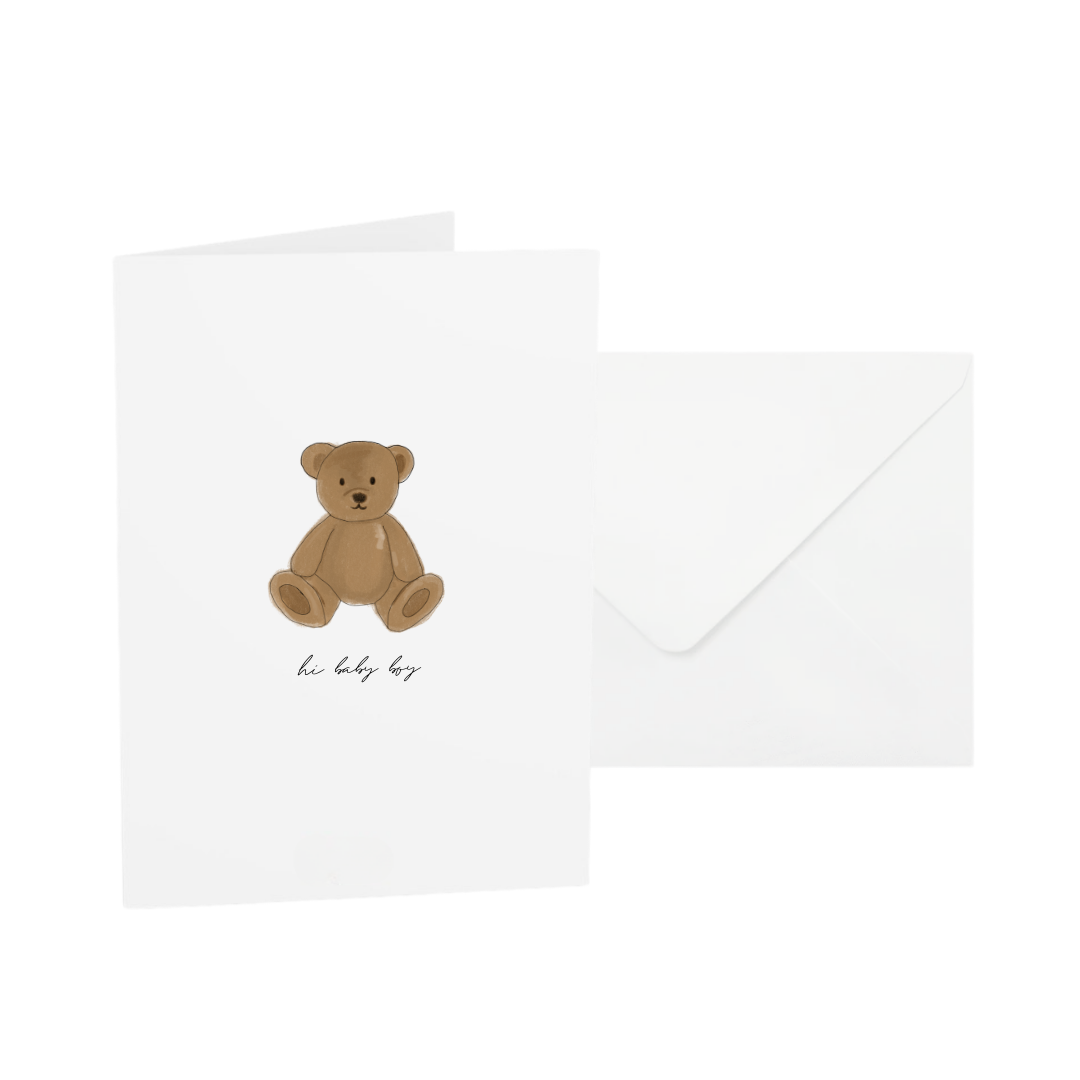 POST CARD | HI BABY BOY BEAR