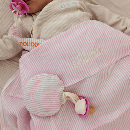 FLAT SHEET COT | LOVELY LINEN PINKY PROMISE