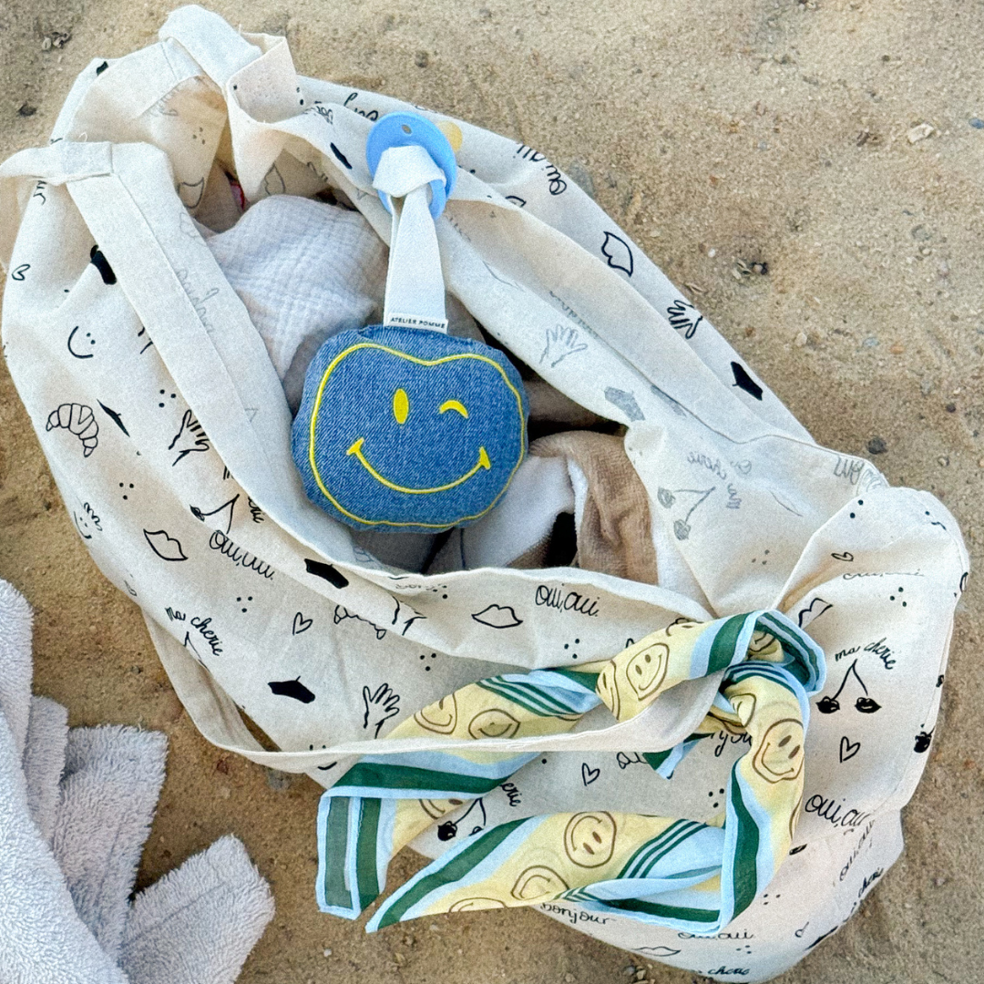 PACIFIER CLOTH POMME | DENIM