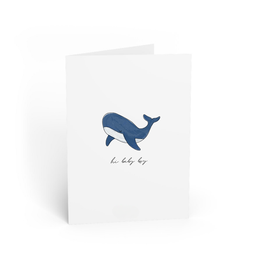 POST CARD | HI BABY BOY WHALE