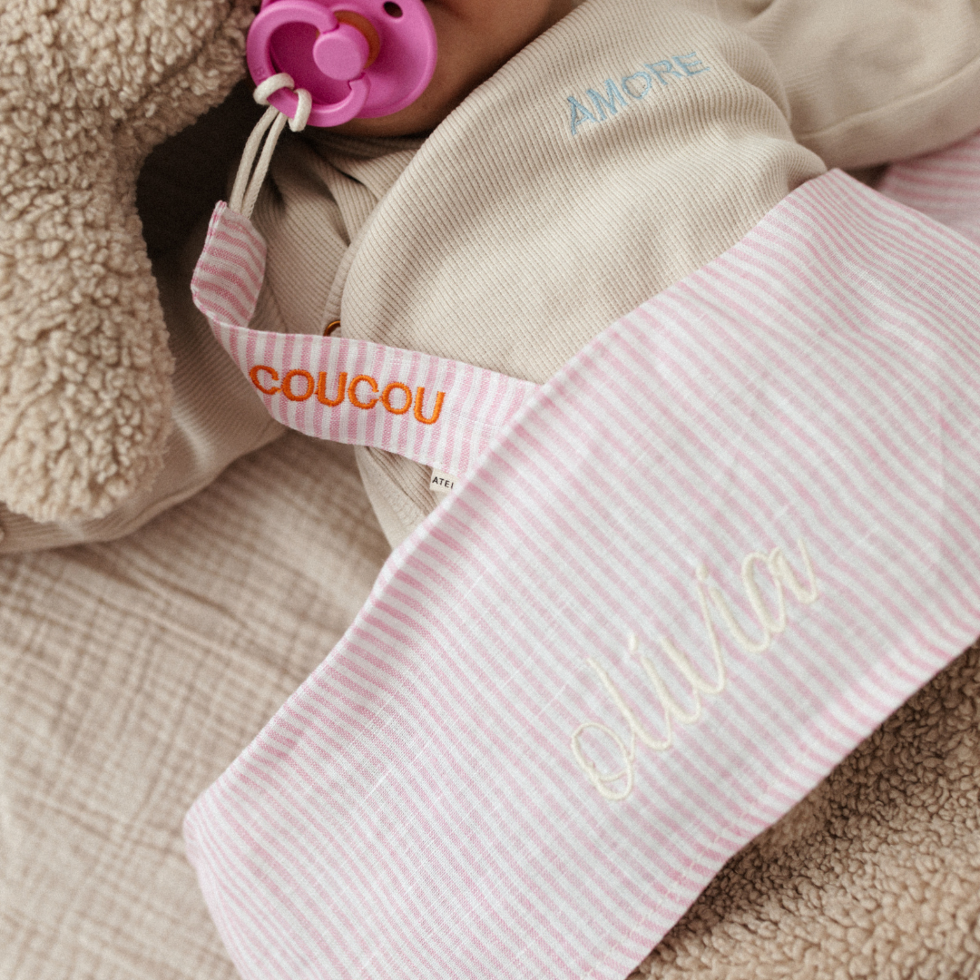 FLAT SHEET COT | LOVELY LINEN PINKY PROMISE