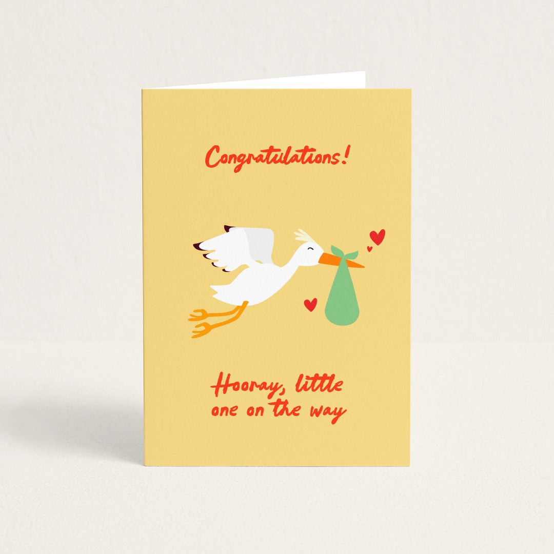 POST CARD | HOORAY, A LITTLE ONE ON THE WAY