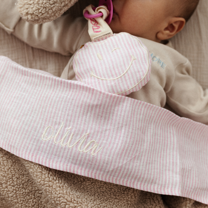 FLAT SHEET COT | LOVELY LINEN PINKY PROMISE