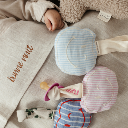 PACIFIER CLOTH - POMME - LOVELY LINEN DREAMY BLUE