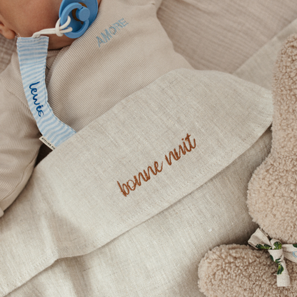 FLAT SHEET COT | LOVELY LINEN BONJOUR BEIGE