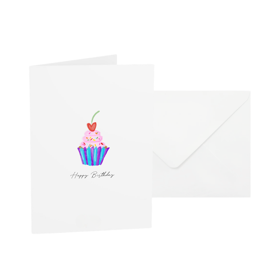 POST CARD | HAPPY BIRTHDAY CUPCAKE