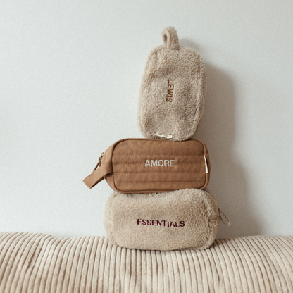 BABY ESSENTIALS POUCH | FINE BROWN