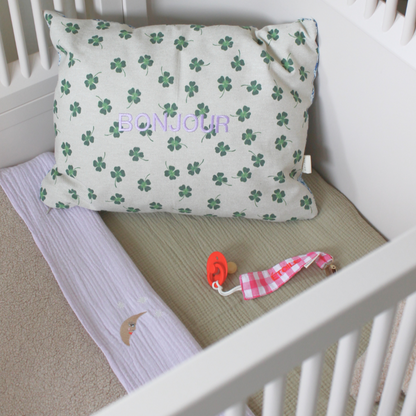 FITTED SHEET COT  | MORNING MOSS