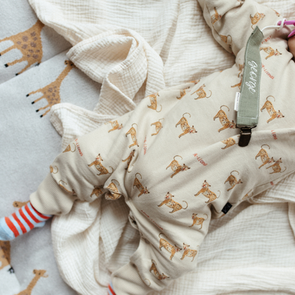 PACIFIER CORD LOVELY LINEN | MORNING MOSS