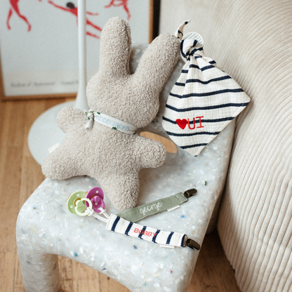 PACIFIER CORD LOVELY LINEN | MORNING MOSS