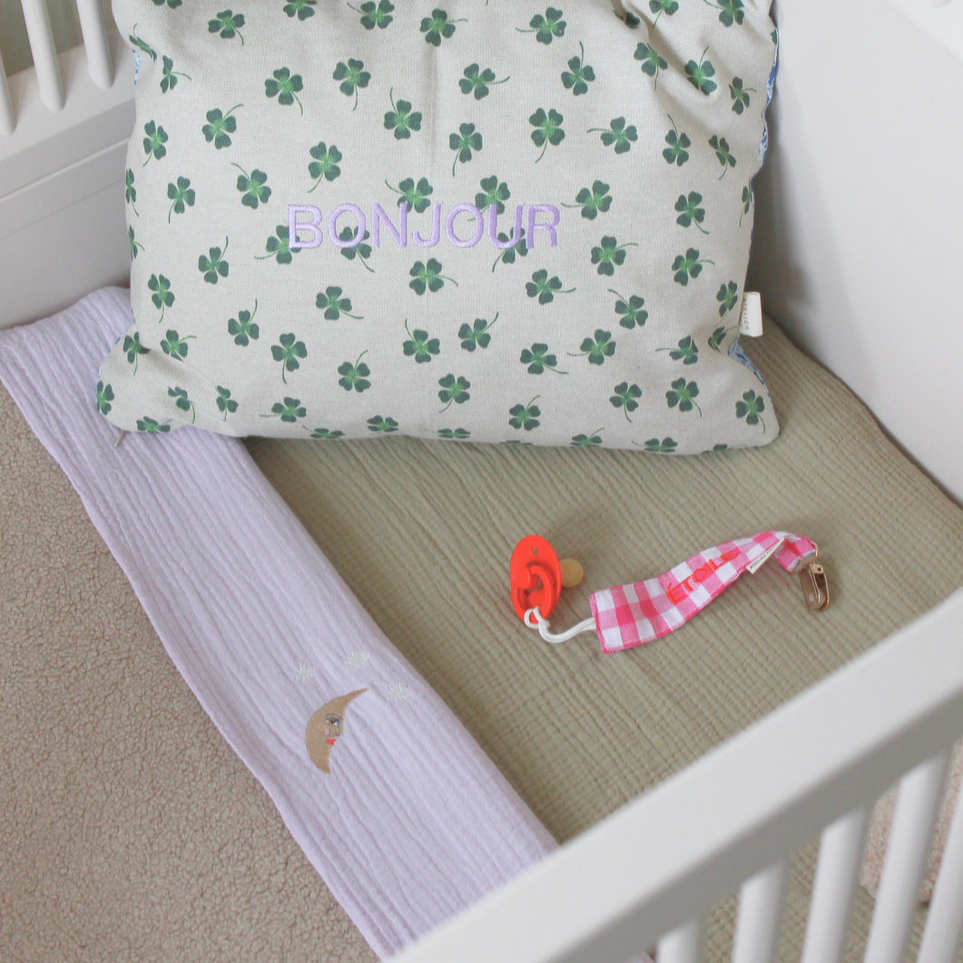 FITTED SHEET COT  | MORNING MOSS