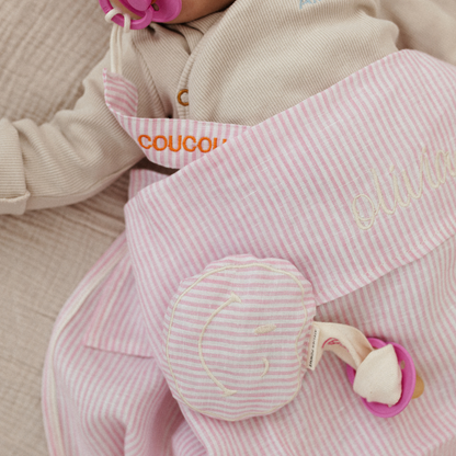 FLAT SHEET COT | LOVELY LINEN PINKY PROMISE