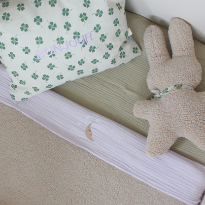 FITTED SHEET COT  | MORNING MOSS