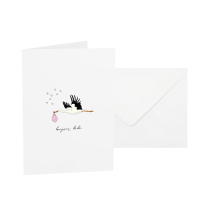 POST CARD | BONJOUR BÉBÉ GIRL