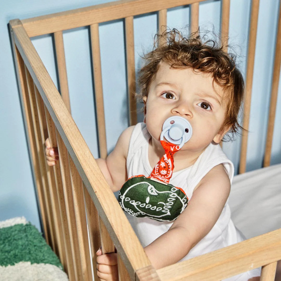 PACIFIER CLOTH POMME | BANDANA MORNING MOSS