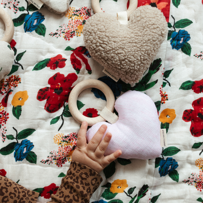 bijtring met hartjes