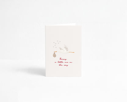 POST CARD | HOORAY, A LITTLE ONE ON THE WAY