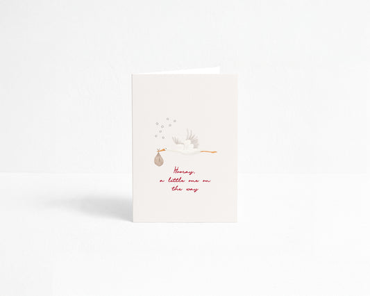 POST CARD | HOORAY, A LITTLE ONE ON THE WAY