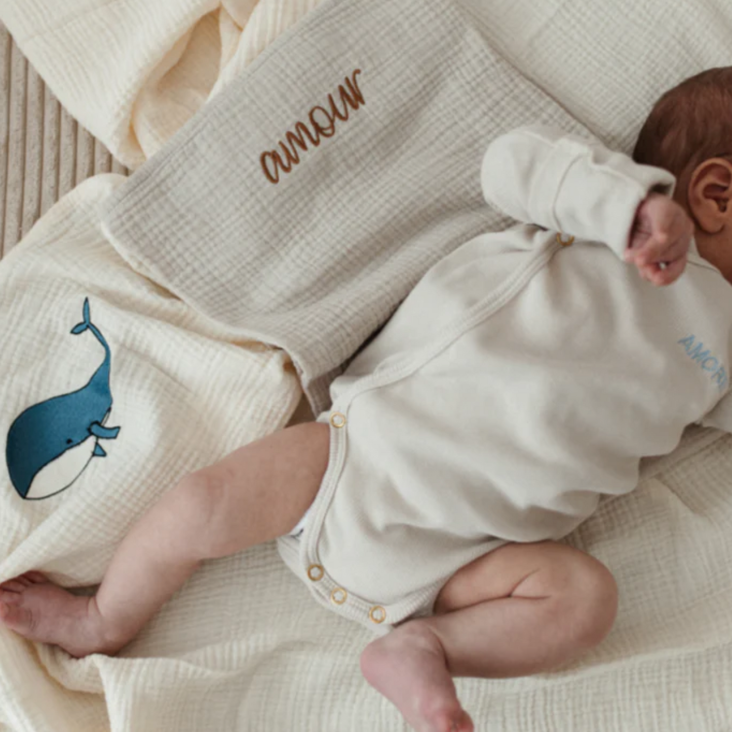 ROMPER WRAP THE BABY | BONJOUR BEIGE