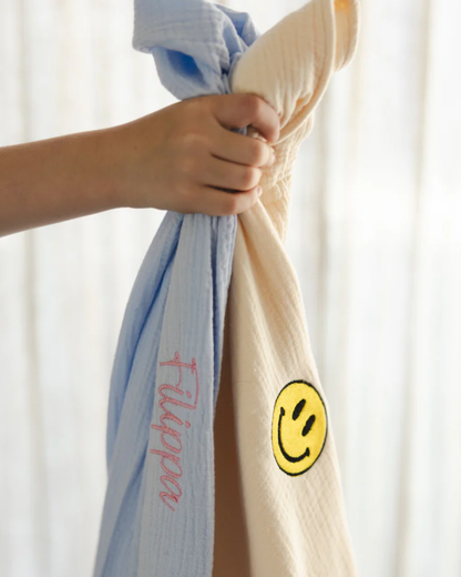 MUSLIN BLANKET COSY WHITE | CRIB