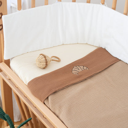 FITTED SHEET CRIB | COSY WHITE